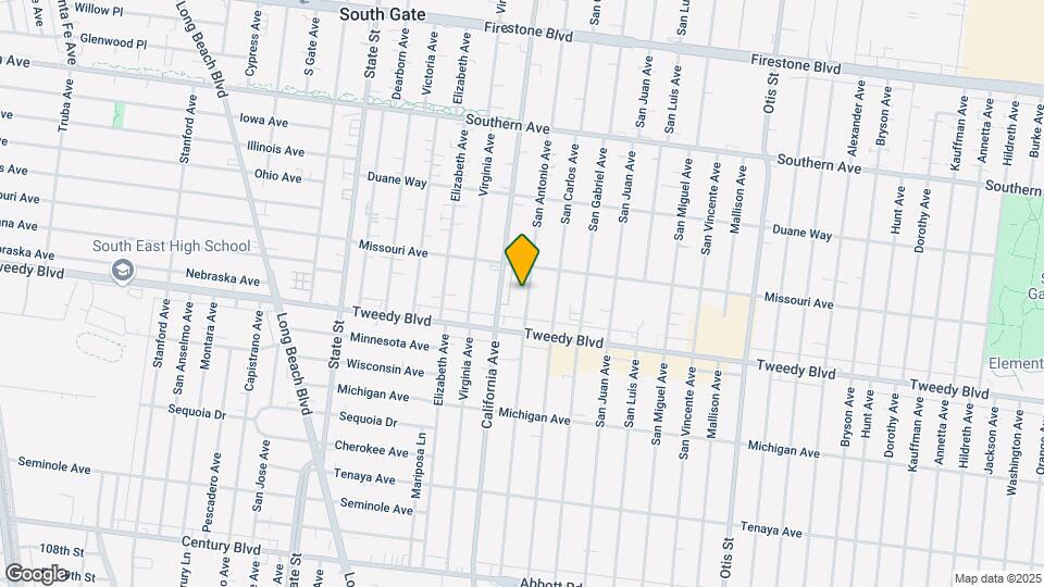 9807 San Antonio Ave Map and Location Details