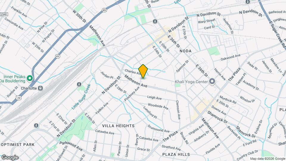 2612 Pinckney Ave Map and Location Details