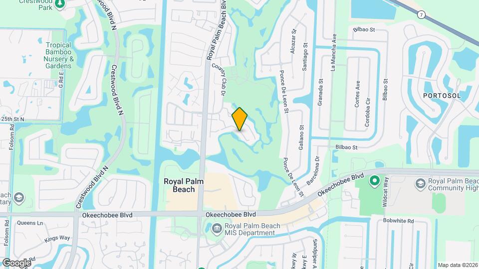 1605 Palm Beach Trace Dr Map and Location Details