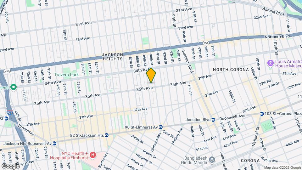 3459 89th St Map and Location Details