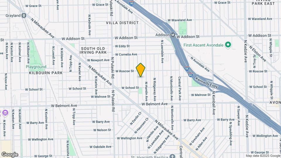 3329 N Avers Ave Map and Location Details