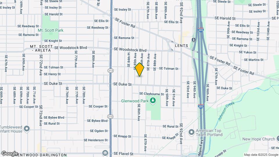 6401 SE 86th Ave Map and Location Details