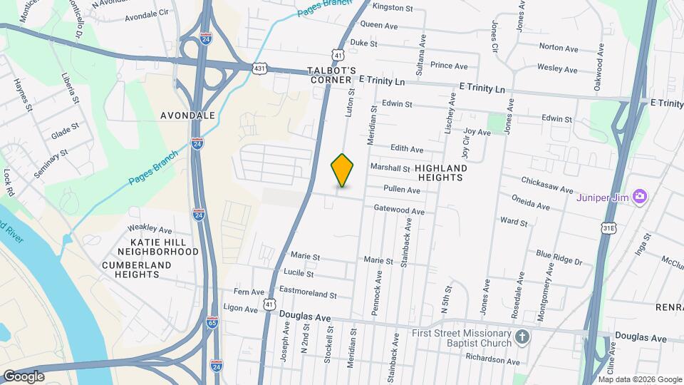 203 Gatewood Ave, Unit B Map and Location Details