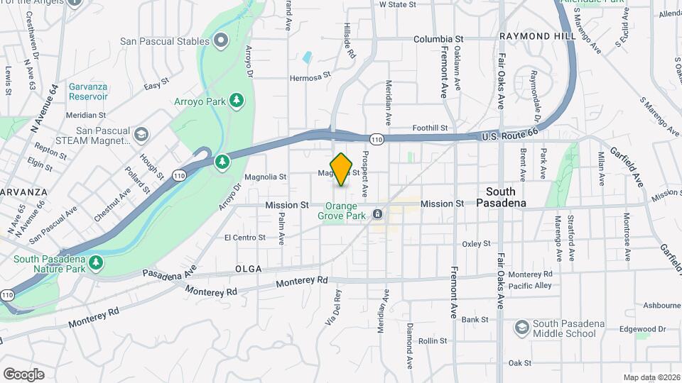 810 Orange Grove Avenue, Unit 5 Map and Location Details