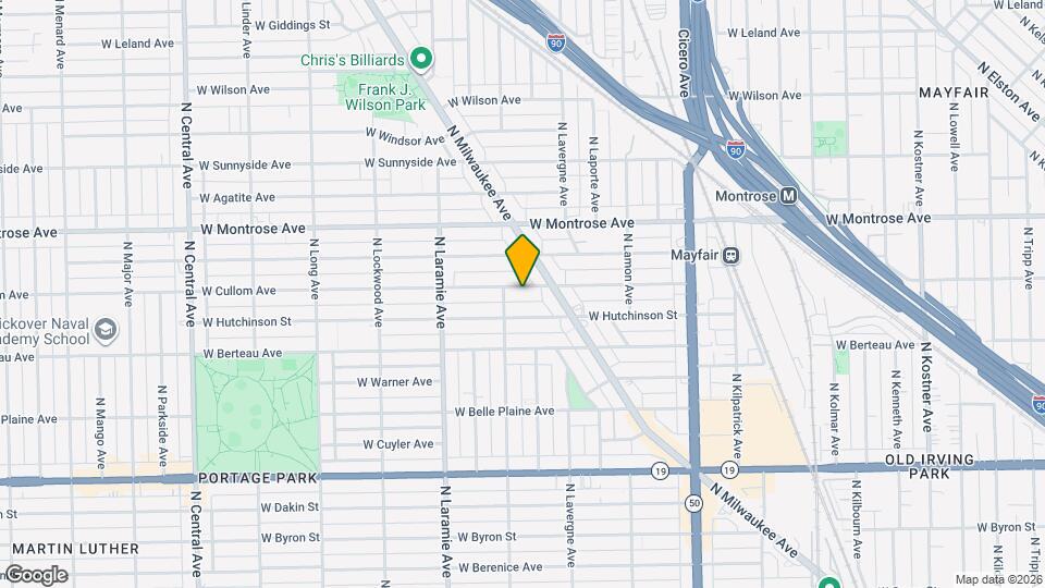 5031 W Cullom Ave, Unit First floor Mapa y Detalles de la Ubicación