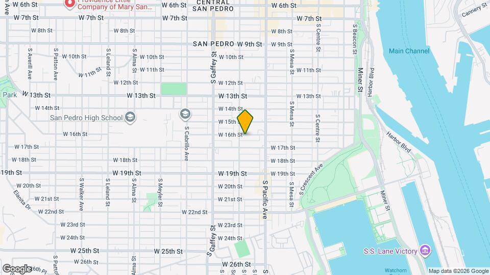 581 W 16th St Mapa y Detalles de la Ubicación