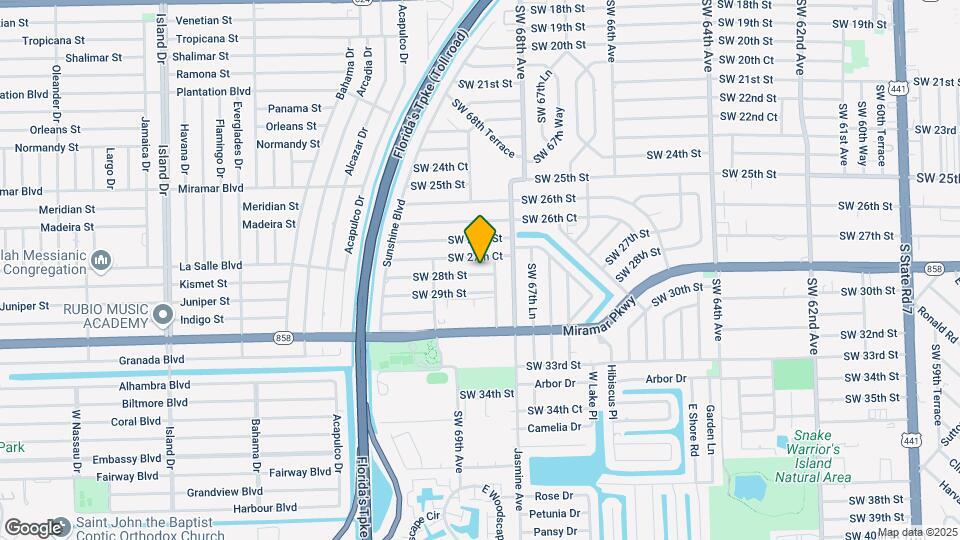 6861 SW 28th St, Unit 2 Map and Location Details