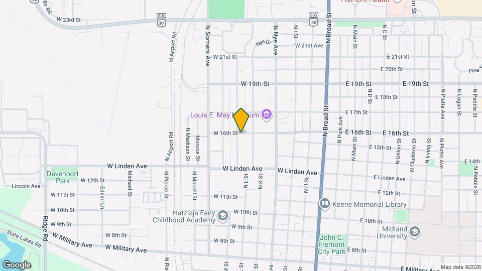 659 W 16th St Mapa y Detalles de la Ubicación