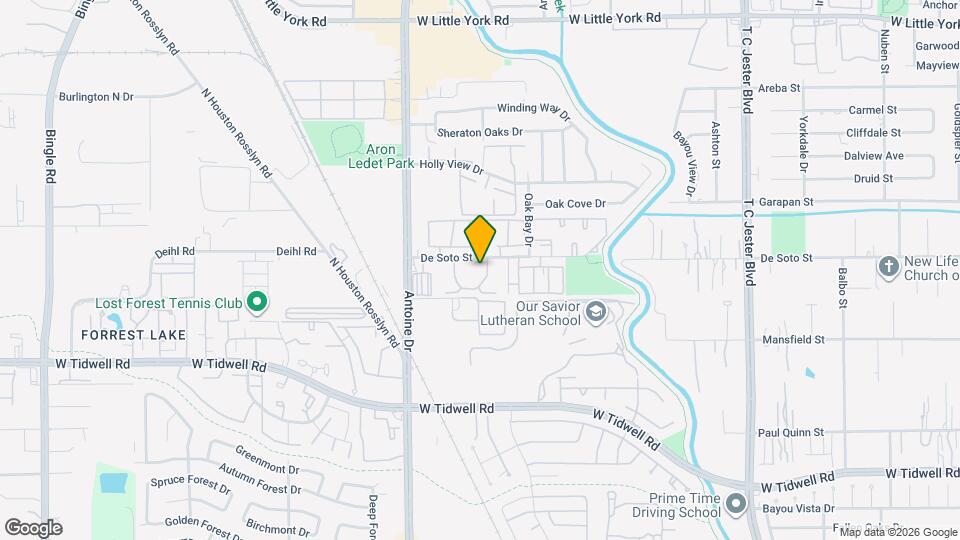 6110 De Campo St Map and Location Details