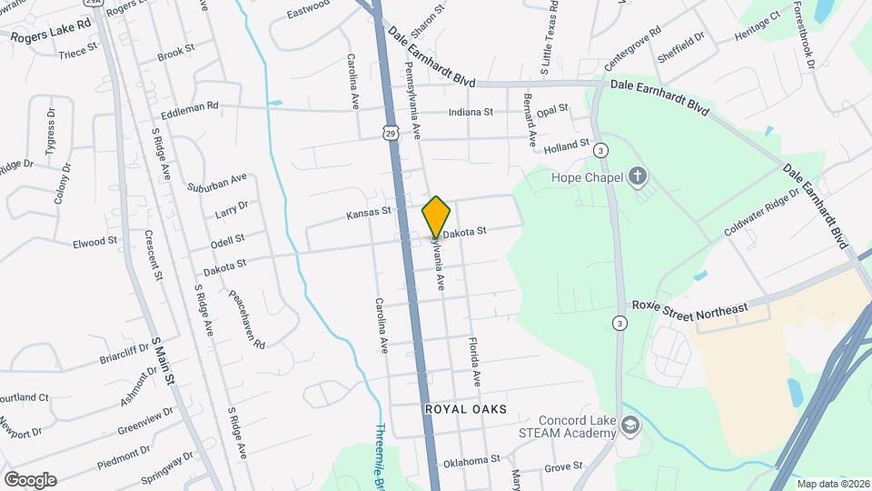 2020 Pennsylvania Ave Map and Location Details