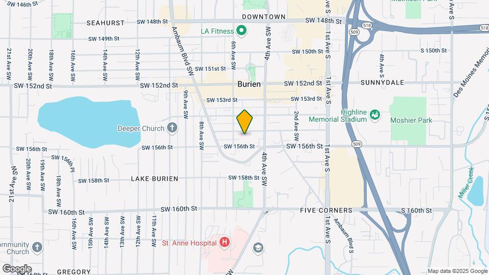 435 SW 155th St Map and Location Details