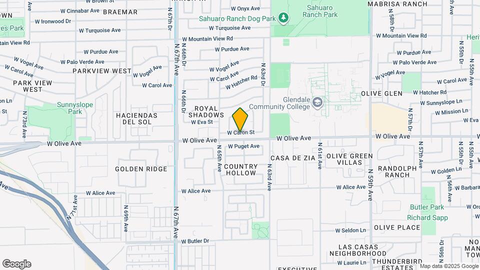 6361 W Caron St Map and Location Details