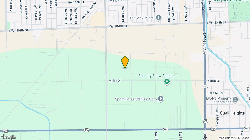 19050 SW 144th Ave Mapa y Detalles de la Ubicación