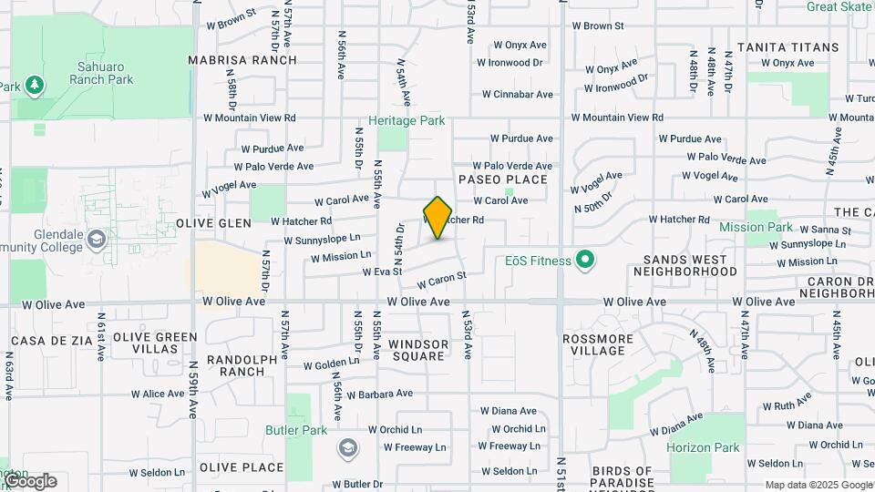 5337 W Sanna St Map and Location Details