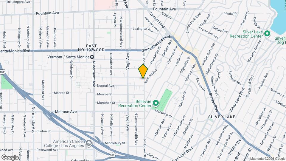 873 N Hoover St Map and Location Details