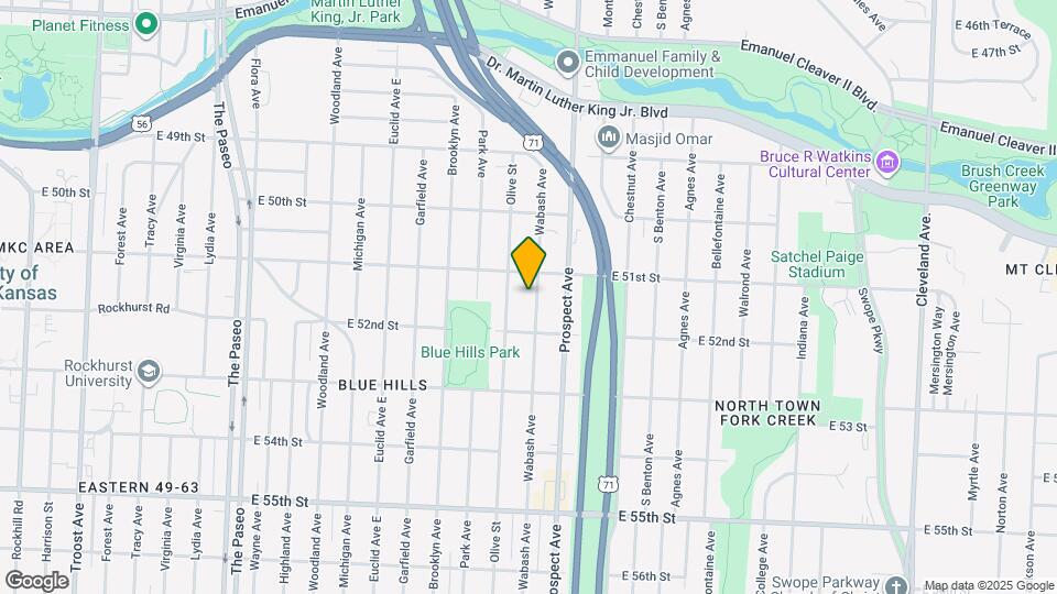 5118 Wabash Ave Map and Location Details