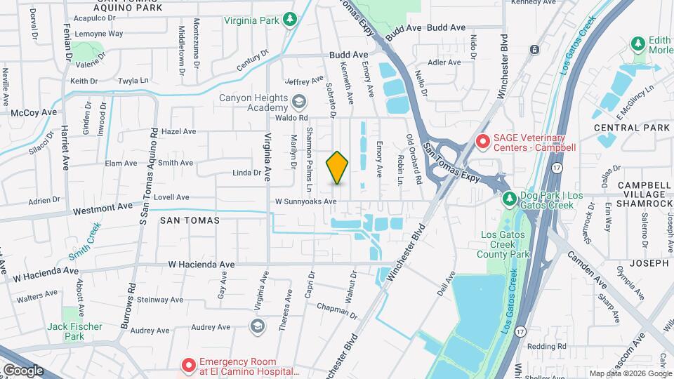 966 Sobrato Dr Map and Location Details