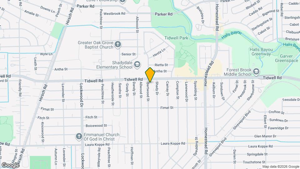 9418 Bertwood St Map and Location Details