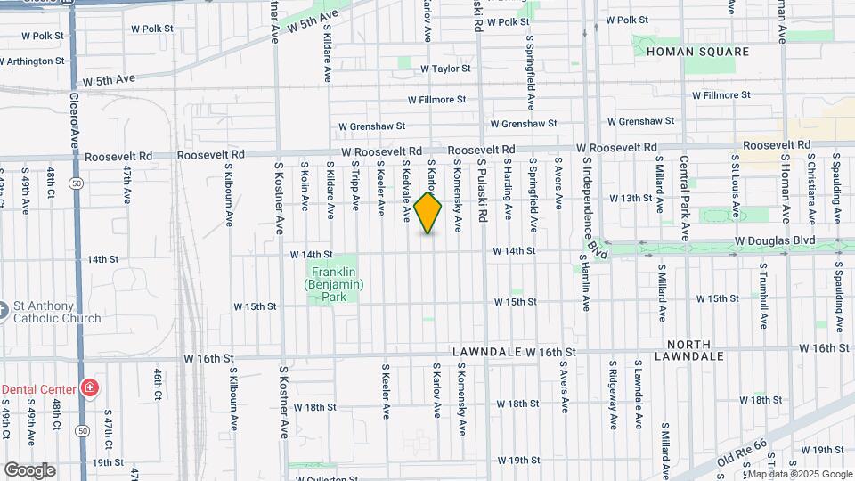1344 S Karlov Ave Map and Location Details