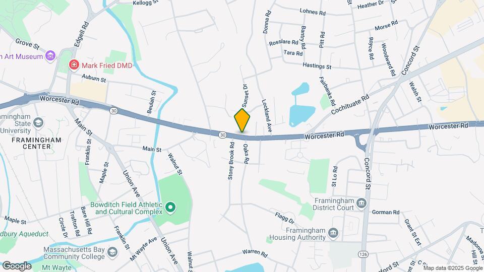 561 Worcester Rd Map and Location Details