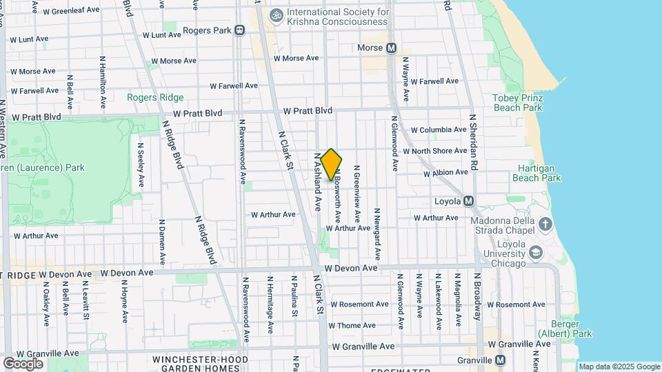 6600 N Bosworth Ave Map and Location Details