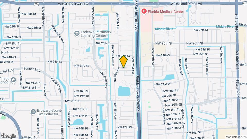 5401 NW 22nd St Map and Location Details