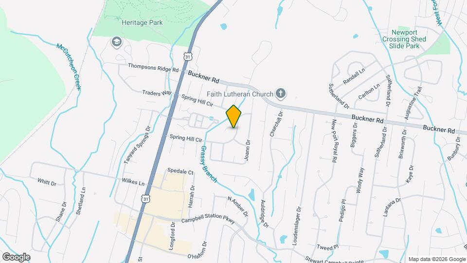 2148 Spring Hill Cir Map and Location Details