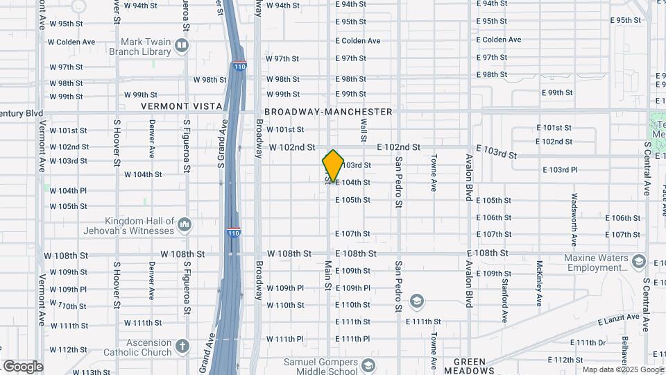10404 S Main St Map and Location Details