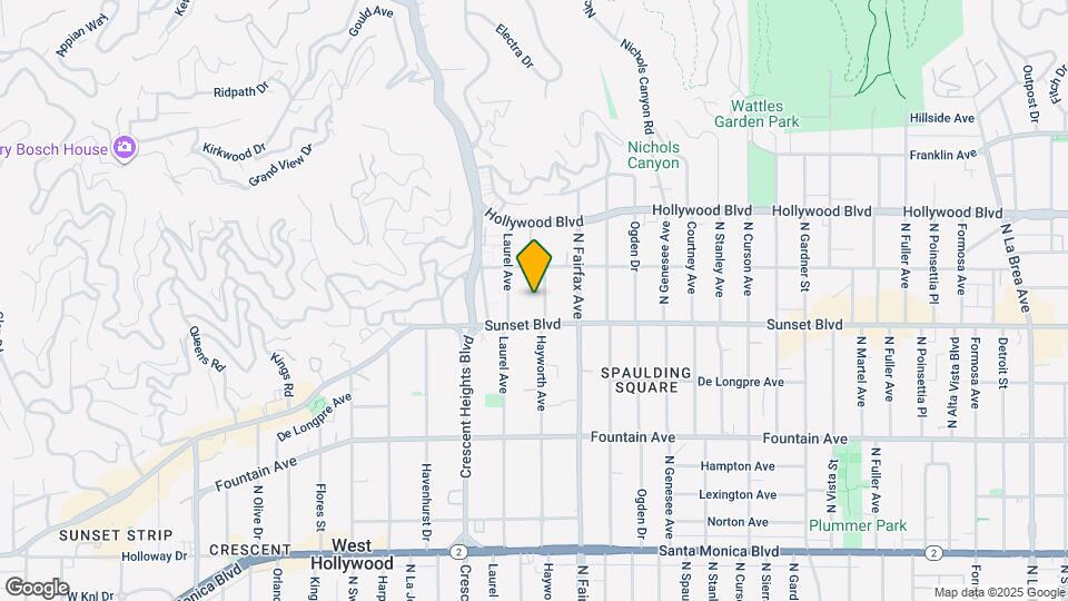 1525 Hayworth Ave Map and Location Details