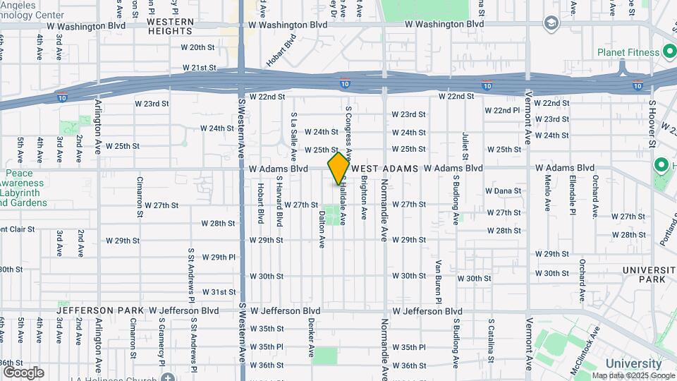 2633 S Halldale Ave Mapa y Detalles de la Ubicación