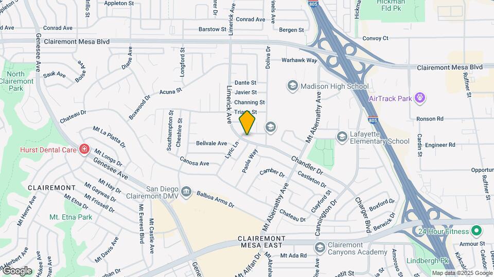 4611 Limerick Ave Map and Location Details