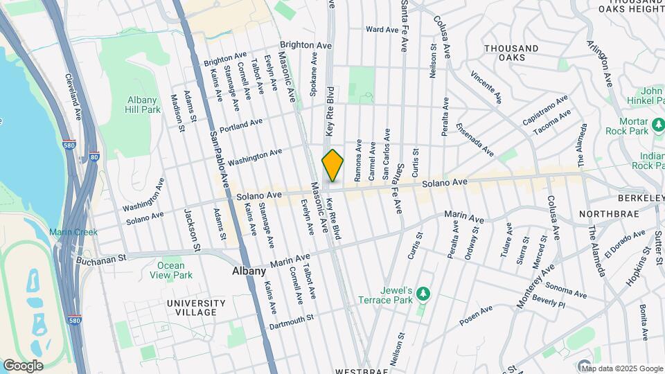 1305 Solano Ave Mapa y Detalles de la Ubicación