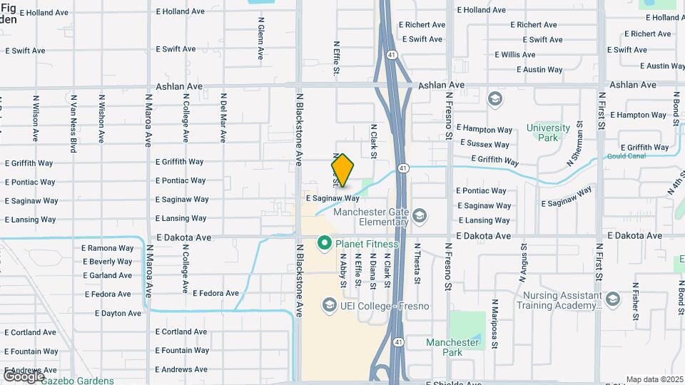 1911 E Saginaw Way Mapa y Detalles de la Ubicación