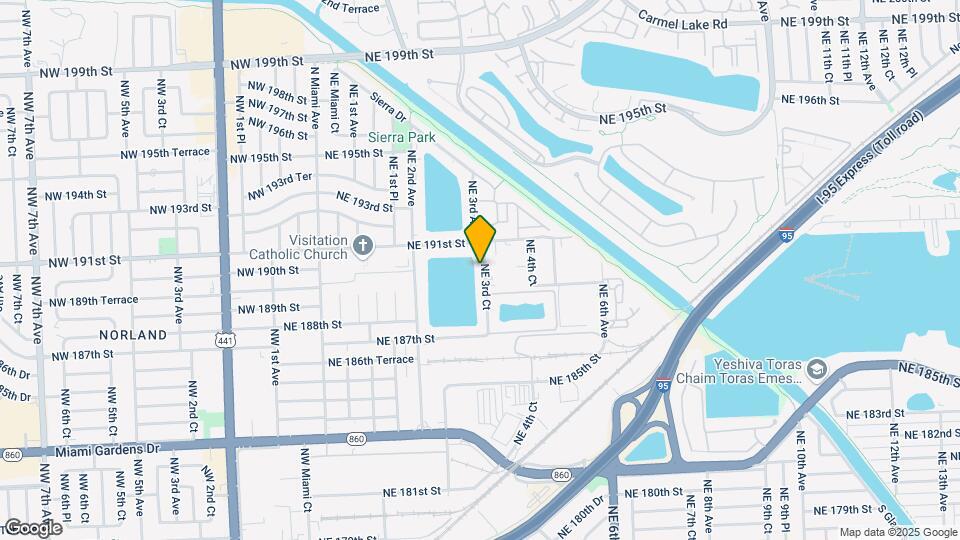 19000 NE 3rd Ct Map and Location Details