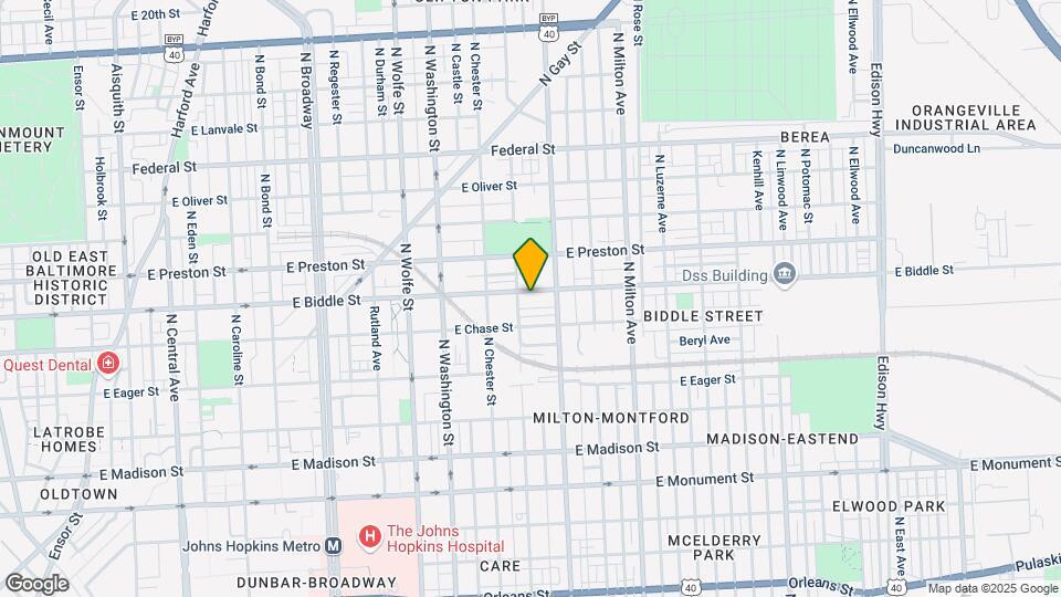 2215 E Biddle St Map and Location Details