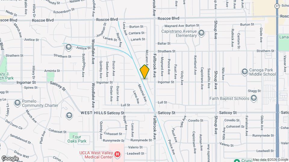 7801 McLaren Ave Map and Location Details