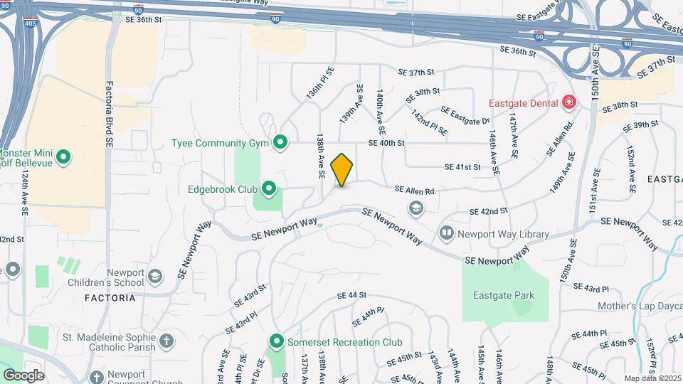 13821 SE Allen Rd. Map and Location Details