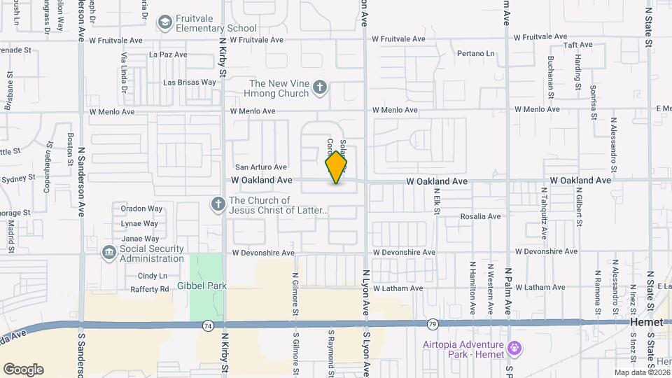 1862 Pueblo Dr Map and Location Details