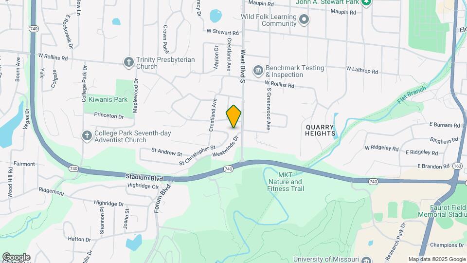 1005 Westwinds Dr Map and Location Details