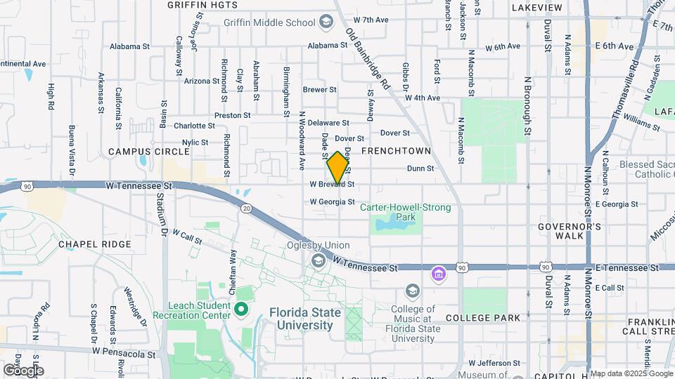 813 W Brevard St Map and Location Details