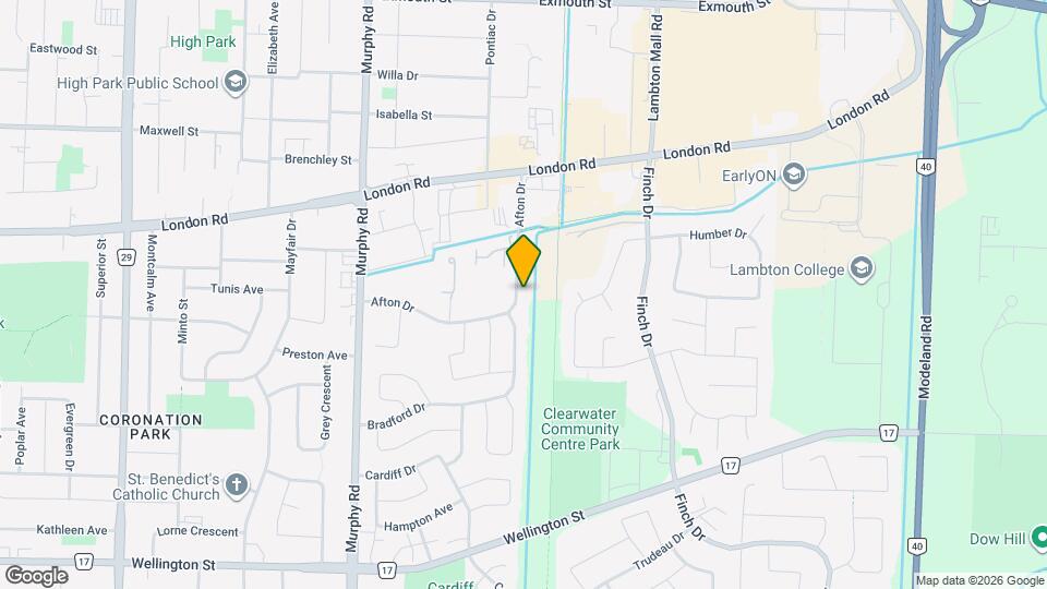 1203 Afton Dr Map and Location Details