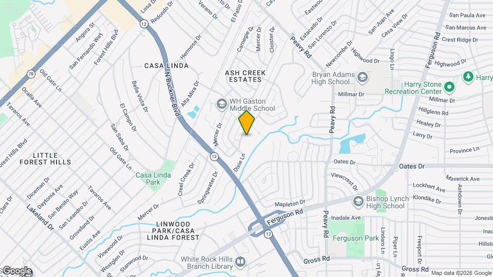 9584 Ash Creek Dr Map and Location Details