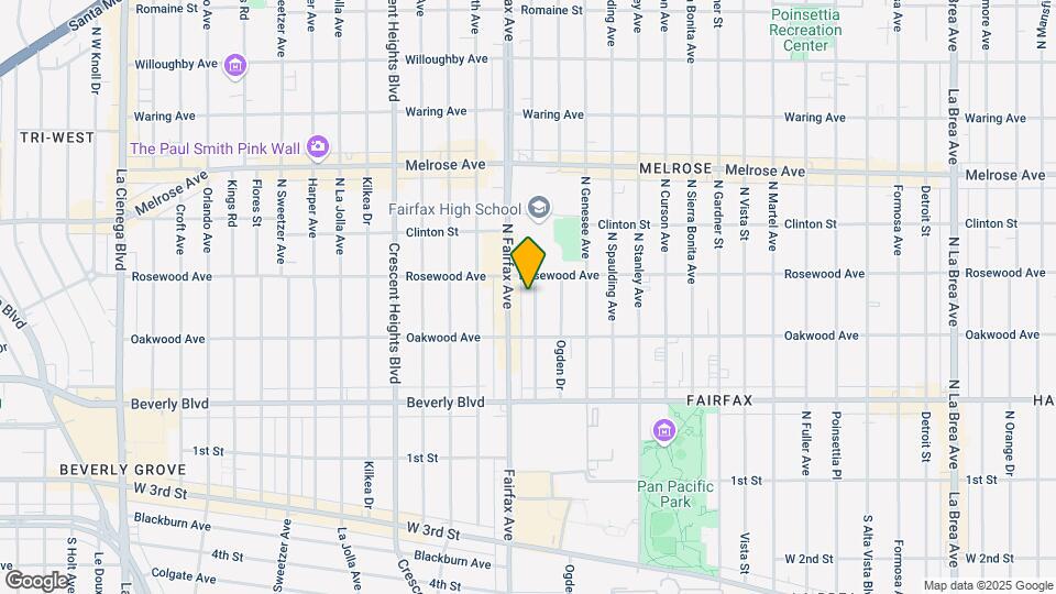 443-447 1/2 N. Orange Gro Map and Location Details