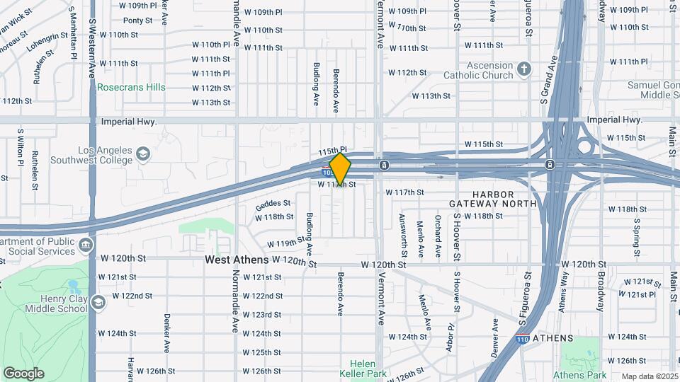 1060 W 117th St Map and Location Details