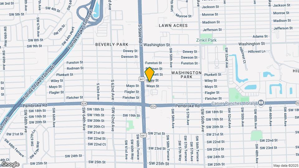5921 Mayo St Map and Location Details