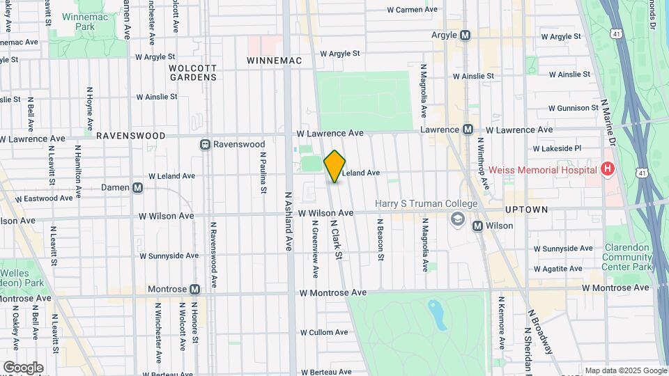 4637 N Clark St Map and Location Details