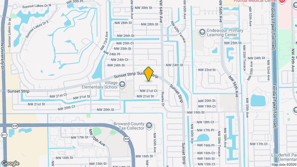 6581 NW 22nd St Map and Location Details