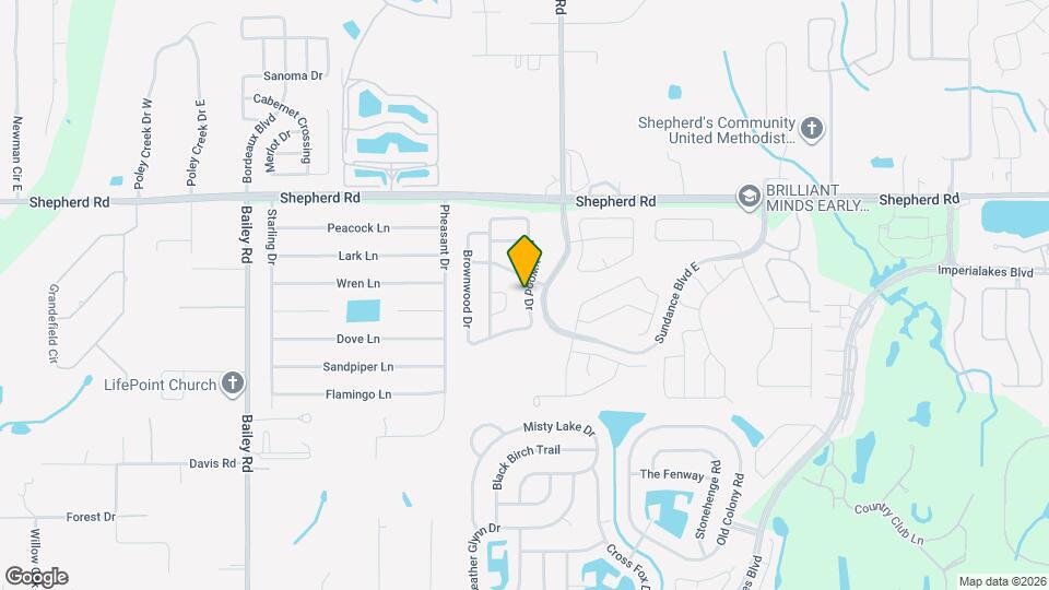 2511 Brownwood Dr Mapa y Detalles de la Ubicación