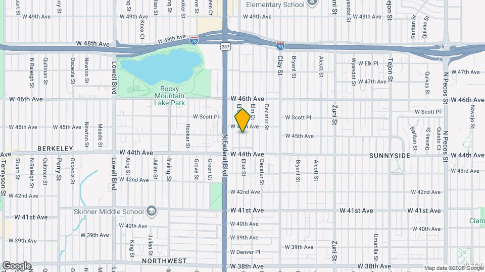 4460 Eliot St Map and Location Details