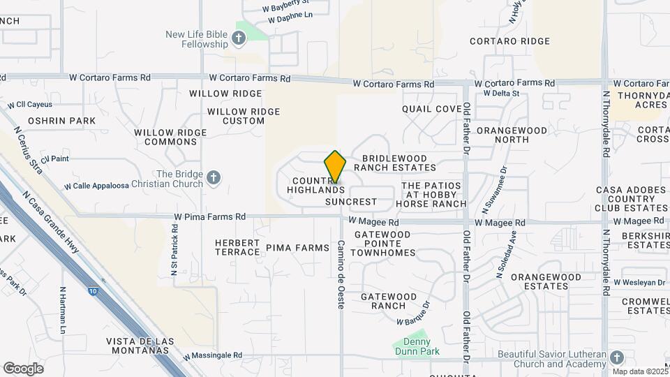 8076 N Highcountry Ave Map and Location Details